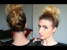 A tester en guise de chignon de soirée. Chignon Haut Facile Et Rapide Special Cheveux Courts Mi Long Youtube