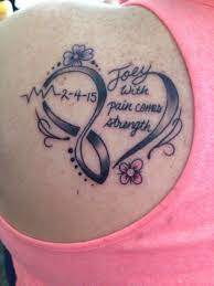 My Tattoo In Memory Of My Husband Husband Tattoo Memorial Tattoos Remembrance Tattoos