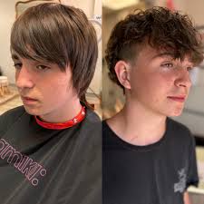 🔥 Major glow-up alert! 🔥 From shaggy to sharp — this transformation  turned all the heads 🙌 Fresh curls, clean fade, and confidence turned all  the way up! 💈✨