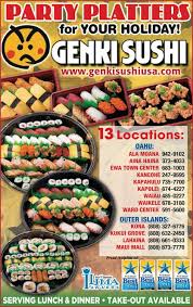 The japanese word genki can be translated into many phrases; Genki Sushi Hawaii Home Facebook
