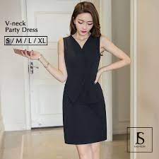 フリルデザイン vネックノースリーブaラインドレス ミニドレス ブラックワンピース 結婚式ドレス ブラックドレス パーティードレス sサイズ 大人可愛い エレガント お呼ばれ 二次会 結婚式 食事会 謝恩会 170905 jsファッション ワンピース パーティー