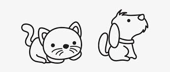 Find the perfect cartoon dog black & white image. Black And White Cat Cartoon Dog Cartoon Black And White Png 698x350 Png Download Pngkit