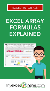 Excel Array Formulas Explained Myexcelonline Excel Budget Spreadsheet Excel For Beginners Excel Budget