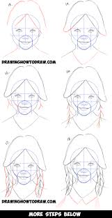 For the front view start by drawing an oval for the top of the head and to that add the bottom half of the face. How To Draw A Realistic Cute Little Girl S Face Head Step By Step Drawing Tutorial For Beginners How To Draw Step By Step Drawing Tutorials