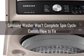 How do you manually unlock a samsung washer? Samsung Washer Won T Spin Dry Or Won T Stop Spinning Ready To Diy