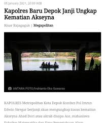 Pihak polres metro depok kembali melakukan olah tkp kasus akseyna dibuka setelah 5 tahun, tulisan ayah jibril kembali viral. Peduli Akseyna Posts Facebook