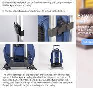 Amazon.com: Mochila Trolley Carrito con ruedas - Mochila de mano con correa  de equipaje, carrito plegable de aleación de aluminio para bolsas, ...