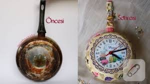 Eski Tavadan Saat Yapimi How To Make The Watch From The Pan Kendin Yap Orme Bebekler Urunler