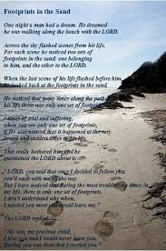 Footprints In The Sand Prayer Cowgirl Quotes Footprints In The Sand Poem Footsteps In The Sand