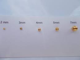 5mm Gold Ball Earrings Ja115