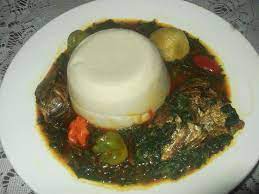 Sauce Crin Crin Et Pate De Mais Benin Africa Food African Food Food Culture