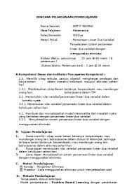 Rpp dan silabus kurikulum 2013, dapodikdas 2014, info ptk, verval pd, sertifikasi guru, kurikulum 2013, padamu negeri, contoh soal. Rpp Matematika Kelas 8 Smp Mts Kurikulum 2013 Revisi Materi Sistem Persamaan Linear Dua Variabel