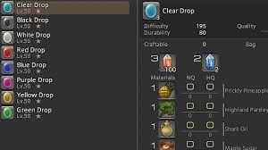 Ffxiv 2 1 List Of New Culinarian Recipes Final Fantasy Xiv