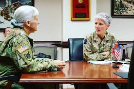 A characteristically rich engagement took place between @usarmy G2, LTG  Laura Potter and the @britisharmy DCGS, Lt Gen Sharon Nesmith. 🇺🇦🇬🇧🇺🇸  featured strongly in discussions, alongside modernisation and information  sharing.