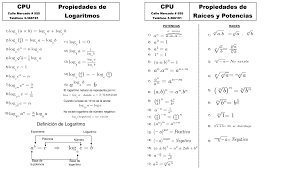 Se indica como tratar logaritmos de raíces. Https Videosdematematicas Com Formularios 20pdf Matematicas Logaritmo 20potencias 20raices Pdf