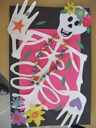 Name Skeletons Art For Dia De Los Muertos Eclecticchica B Flickr Halloween Art Projects Classroom Art Projects Fall Art Projects