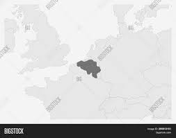 Physical map of belgium showing major cities, terrain, national parks, rivers, and surrounding countries with international borders and outline maps. Map Europe Vector Photo Free Trial Bigstock