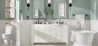 The best colors for your small room don't have to be light or even neutral. Bathroom Paint Colors The Home Depot