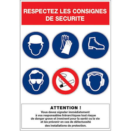 Panneaux de Consignes de Sécurité & Évacuation Tanger