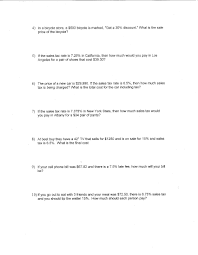 Find 7% and add it to the original cost of the if you go out to eat and your meal was $72.50, there is 6.75% sales tax and you. Calculating Tax And Tip Worksheet Printable Worksheets And Activities For Teachers Parents Tutors And Homeschool Families