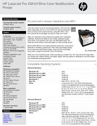 Herzlich willkommen im forum für elektro und elektronik. Hp Laserjet Pro Cm1415fnw Color Multifunction Printer Manualzz