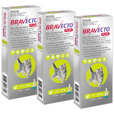 Intervet inc (d/b/a merck animal health), madison, nj 07940. Bravecto Plus Topische Losung Fur Katzen 1 2 2 8 Kg 2 6 6 2 Lbs Grun 3 Dosen Atlantic Pet Products