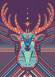 Fauna In Symmetry Digital Art Illustration Graphic Arts Illustration Geometric Animals