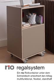 Egal ob mit hängeregistraturauszug oder praktischen schubladen, verschließbar oder als offene lösung für aktenordner. Schreibtischcontainer Aus Multiplex Von Rio Schreibtisch Container Regal Rollcontainer