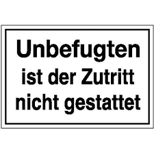Vous savez pas lire ? Hinweisschild Betriebskennzeichnung Unbefugten Ist Der Zutritt Nicht Gestattet Direkt Beim Hersteller Kaufen