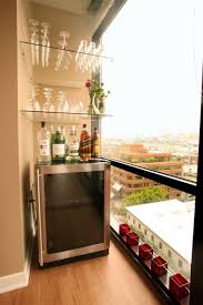 What should i put in my mini refrigerator? Flexible Furniture And Accessories Make Small Spaces Live Large Mini Bar Small Balcony Design Bars For Home