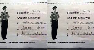 Check spelling or type a new query. 16 Jawaban Soal Ujian Yang Pasti Bikin Sang Guru Terpingkal Pingkal