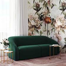 There are 378 forest green sofa for sale on etsy, and they cost $47.90 on average. Yara Pleated Forest Green Velvet Sofa By Inspire Me Home Decor Tov Furniture