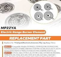 MP22YA Electric Range Burner Element Unit Set by Beaquicy - Replacement for  Ken-more Whirlpool May-tag Hardwick Norge Ranges/Stoves - Package Include  ...