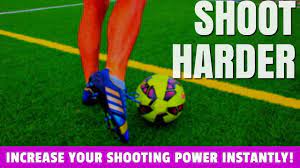 Take a large last stride. How To Shoot A Soccer Ball Hard With Power Technique And Form Youtube