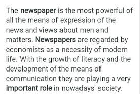 The results of research on lexics, syntax, structure of newspaper articles and headlines are provided. Article Writing Importance Of English Newspaper Brainly In