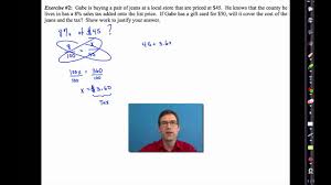 Lynn marecek, andrea honeycutt mathis. Common Core Algebra I Unit 6 Lesson 5 Percent Review Youtube