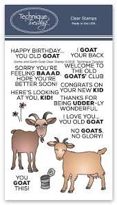 Gertie Garth Goat Stamp Set Technique Tuesday Kids Stamps Clear Stamps