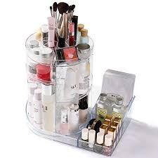Cq Acrylic 360 Rotating Makeup Organizer Diy Adjustable Makeup Carousel Spinning Holder Storage Makeup Organization Makeup Organization Diy Cosmetic Organizer