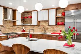 Now you have various sink' types available for a mid century style kitchen. Retro Mid Century Modern Kitchen Remodel Mid Century Kuche Chicago Von Habitar Design Houzz