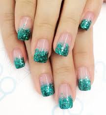 Mint green with a sparkling accent nail design ~ nail. 45 Refreshing Green Nail Art Ideas Cuded