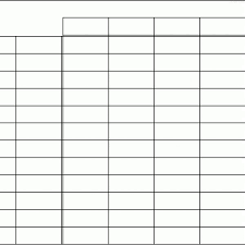 Blank Data Table Printable Selo Yogawithjo Co In Blank