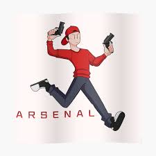 New users enjoy 60% off. Arsenal Art Cartoon Roblox Sticker By Goldager9 Redbubble