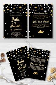 Change the colors, add your event details and tailor the fonts to match your theme. Black And Golden Glitter Wedding Invitation Template Ai Free Download Pikbest