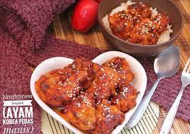 Daging ayam tersebut dapat digoreng, digulai, dijadikan sup, atapun ditumis. Resep Memasak Yangnyeom Tongdak Ayam Pedas Manis Korea Resep Enyak