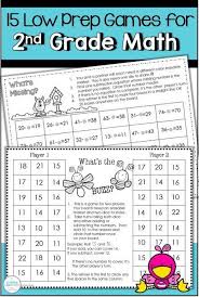 Beat Spring Fever With A Spring Math Game Freebie In 2020 2nd Grade Math Games Grade School Math Math Fact Games