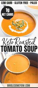 5 Ingredient Roasted Tomato Soup Recipe Low Carb Gluten Free Tomato Soup Recipes Roasted Tomato Soup Roast Tomato Soup Recipe