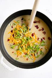 Top with additional sour cream, bacon, cheddar cheese, or chives. Creamy Potato Soup Recipe The Forked Spoon