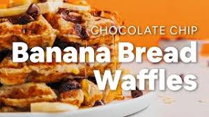 I'd heard a rumor that you can cook any banana bread recipe in a. Chocolate Chip Banana Bread Waffles Minimalist Baker Recipes Youtube