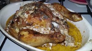 Poulet Farci Au Chevre Sauce Au Girolles