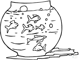 Kids easy drawing fish bowl. Online Coloring Pages Coloring Page Fish In Aquarium Fish Coloring Pages For Kids